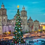 Christmas decorations in Mexico City